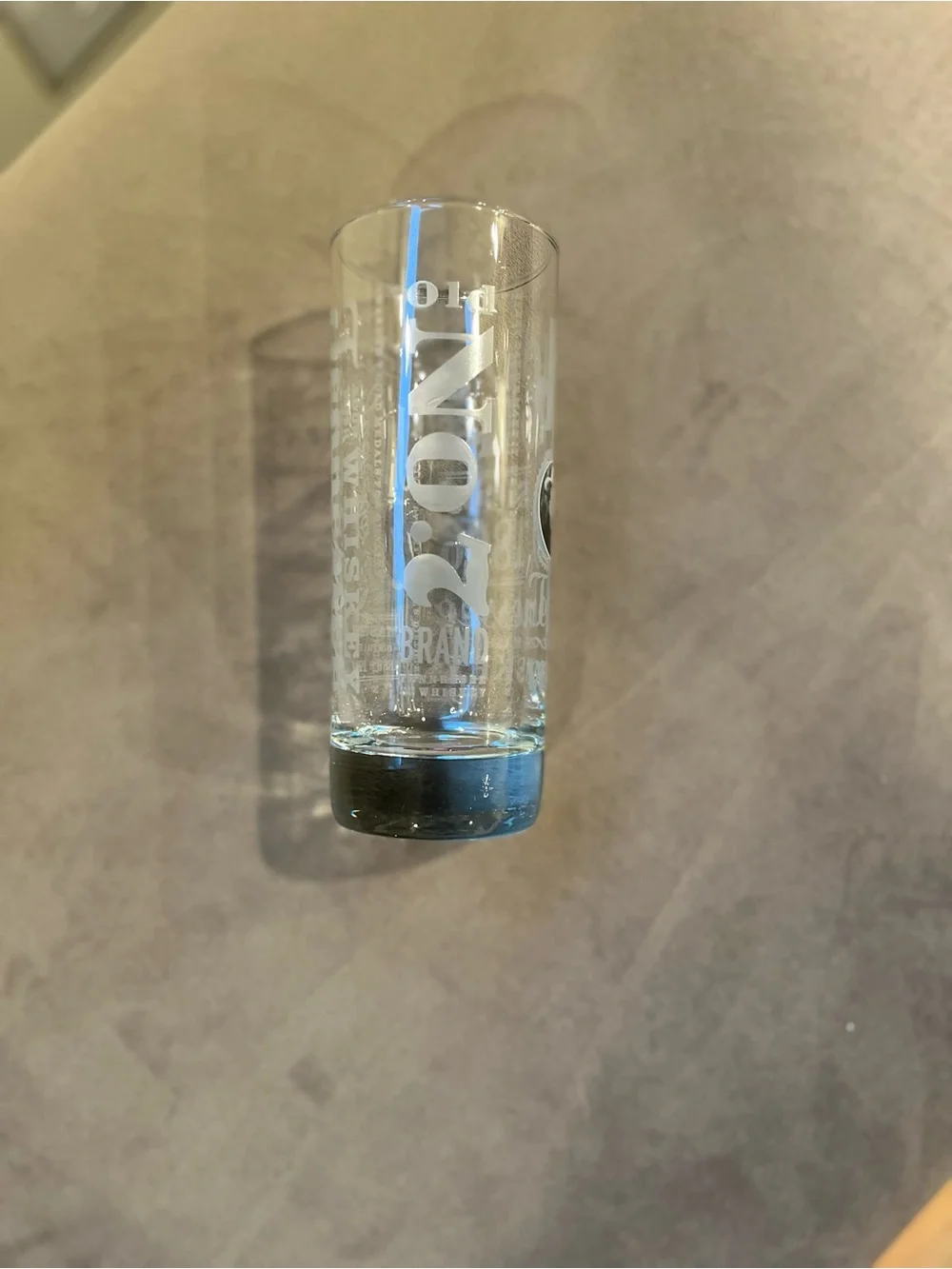 Jack Daniel's Sour Mash Etched Tall Highball Glass - Clear 8 oz.